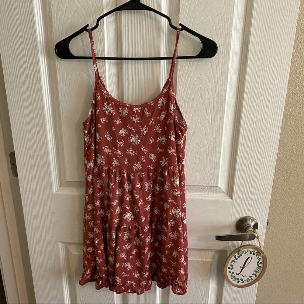 Miss Daisy Floral Mini Dress Women's Size Small Thin Straps Empire Waist Boho